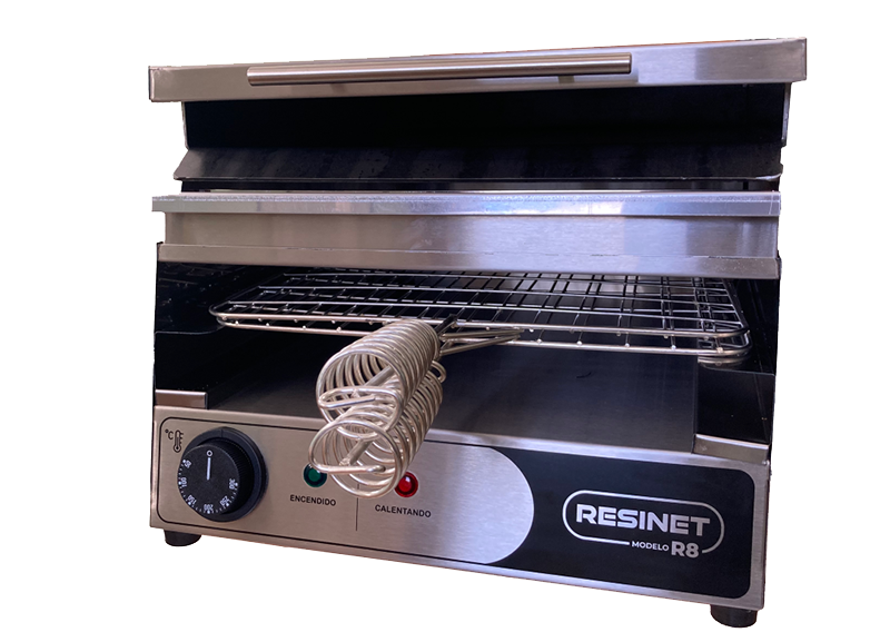 Plancha eléctrica Resinet, modelo R8, 35cm. de ancho